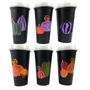 Free w/ purchase! Starbucks Black Halloween Reusable Tumblers - 2021 edition